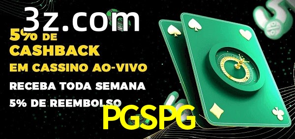 Promoções do cassino ao Vivo PGSPG